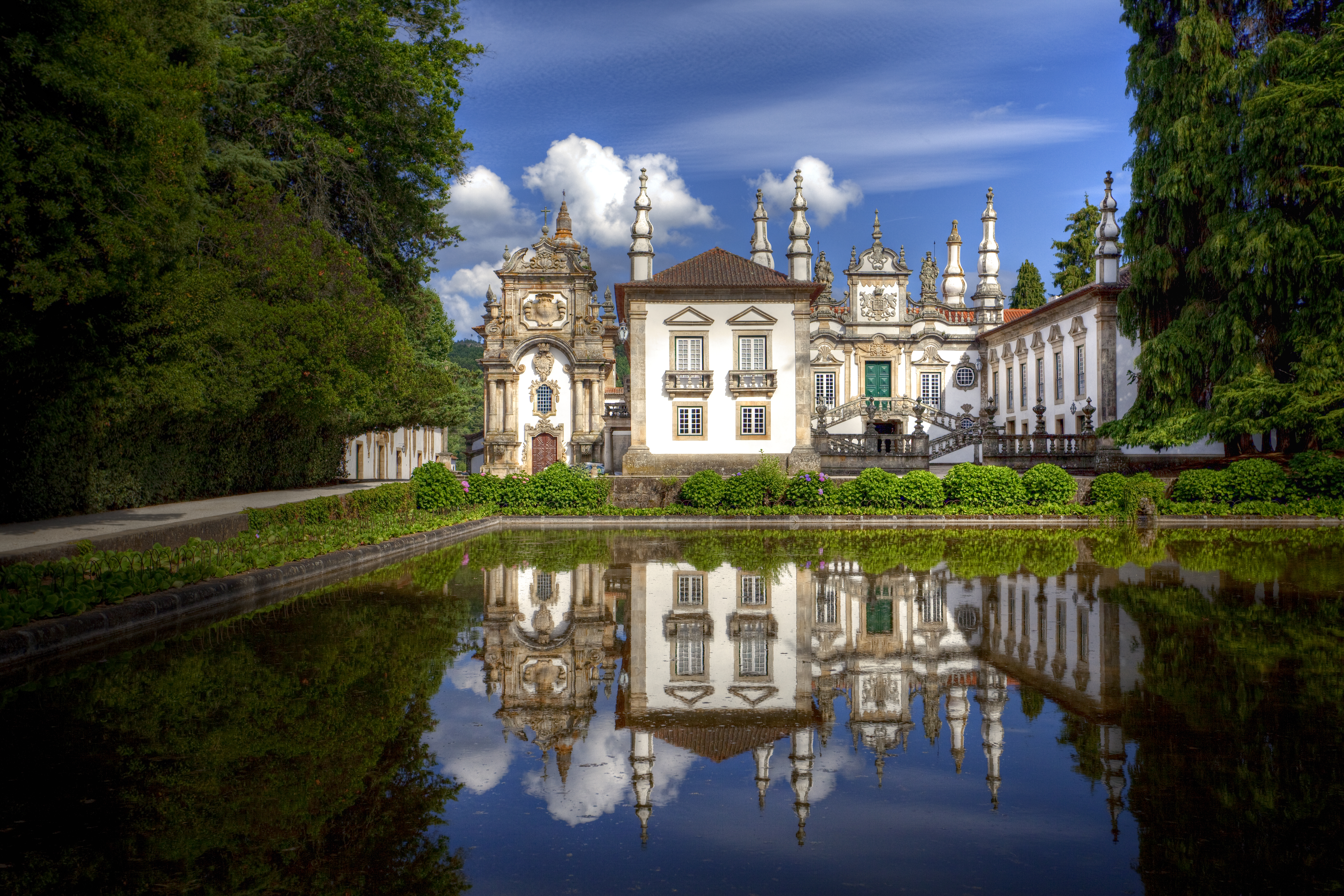 Mateus Paladset - et smukt barokt landhus og historisk monument i Vila Real, Portugal