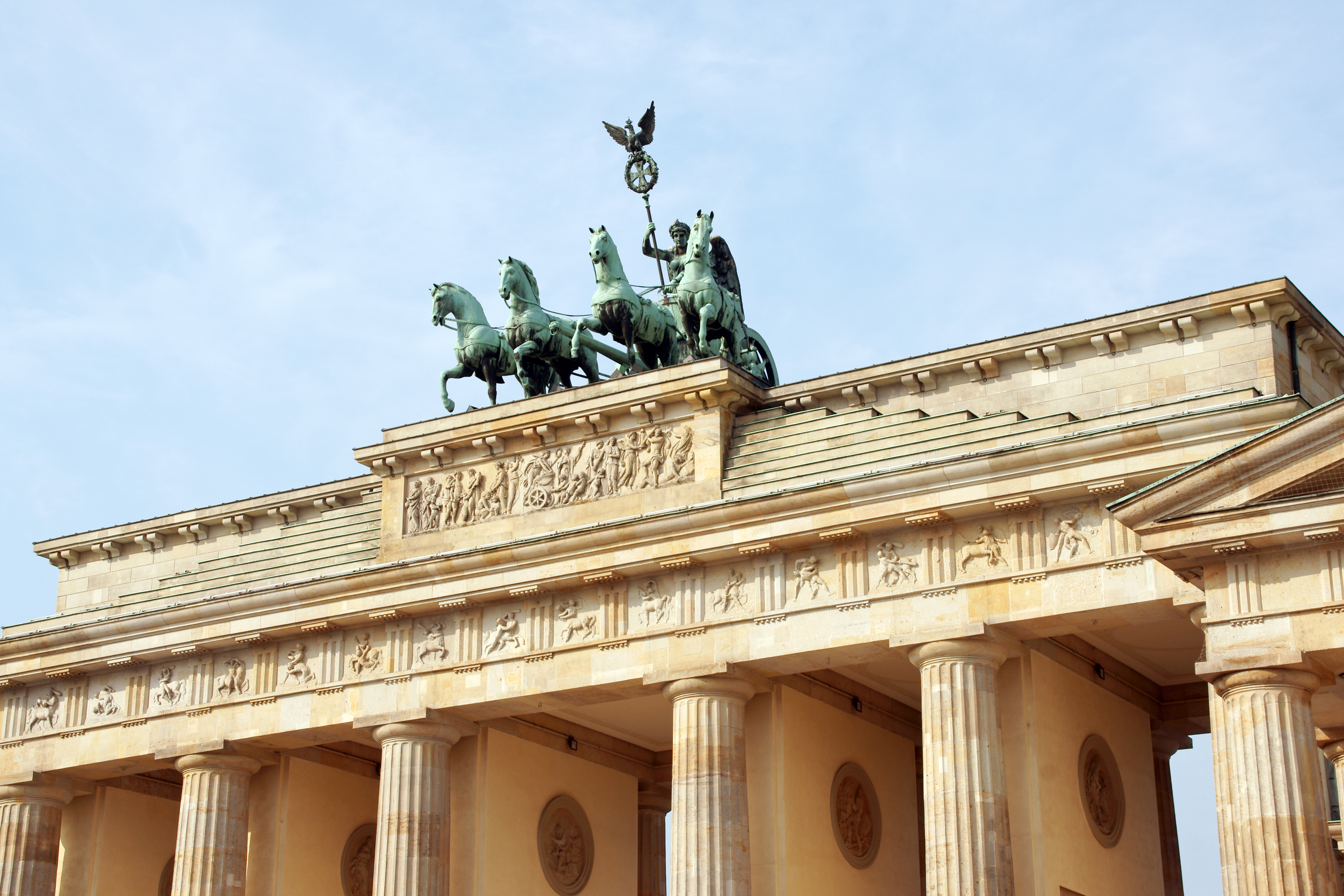 Brandenburger Tor klassisk arkitektur seværdighed i Berlin