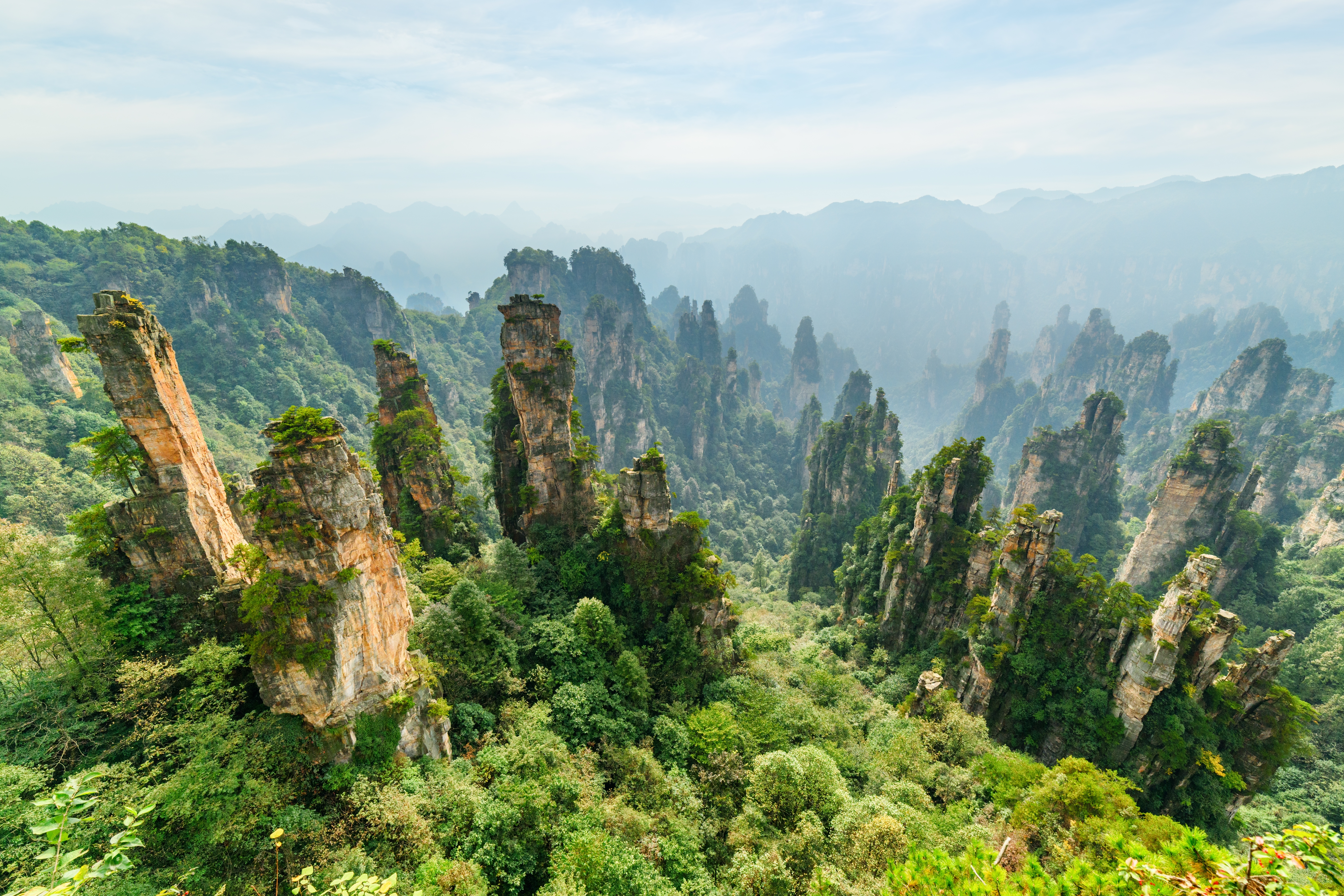 Hunan provinsen Tianzi bjerge med spektakulaere Avatar filmklipper i Kina