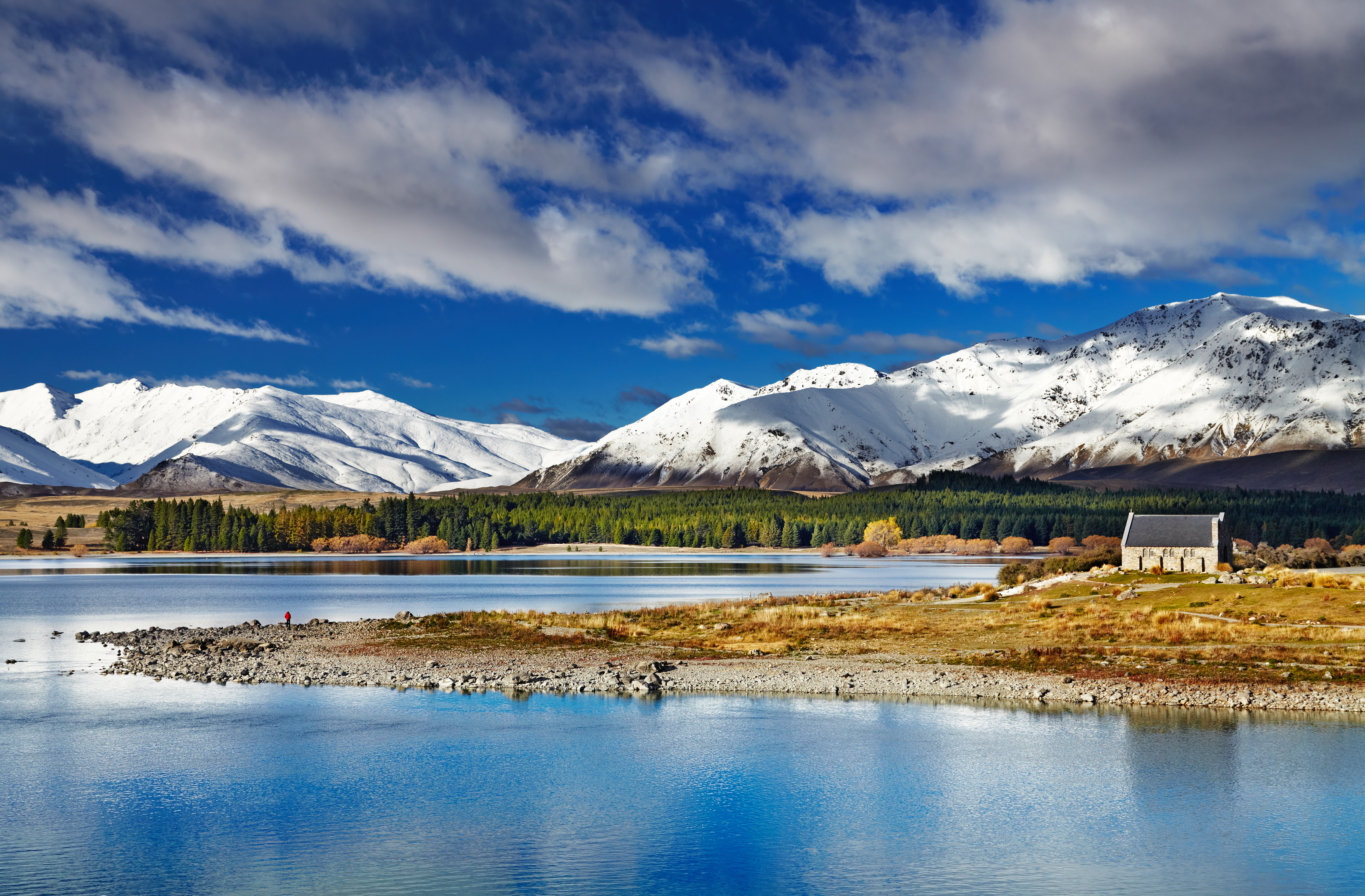 Mackenzie Basin Tekapo med spektakulær udsigt over alpint landskab og sø