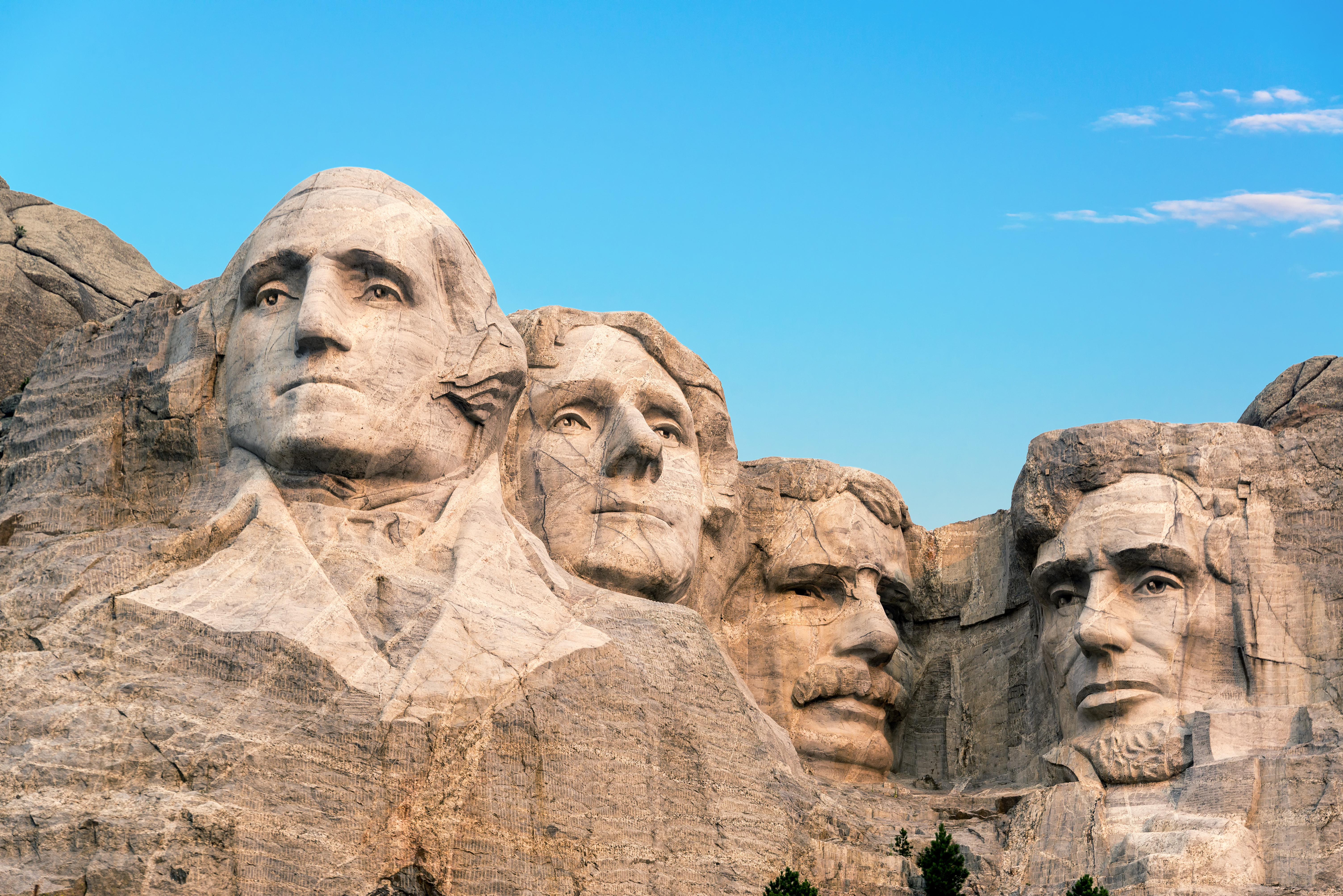 Mount Rushmore National Memorial seværdighed med præsidentansigter i South Dakota