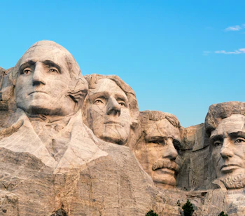 Mount Rushmore National Memorial seværdighed med præsidentansigter i South Dakota