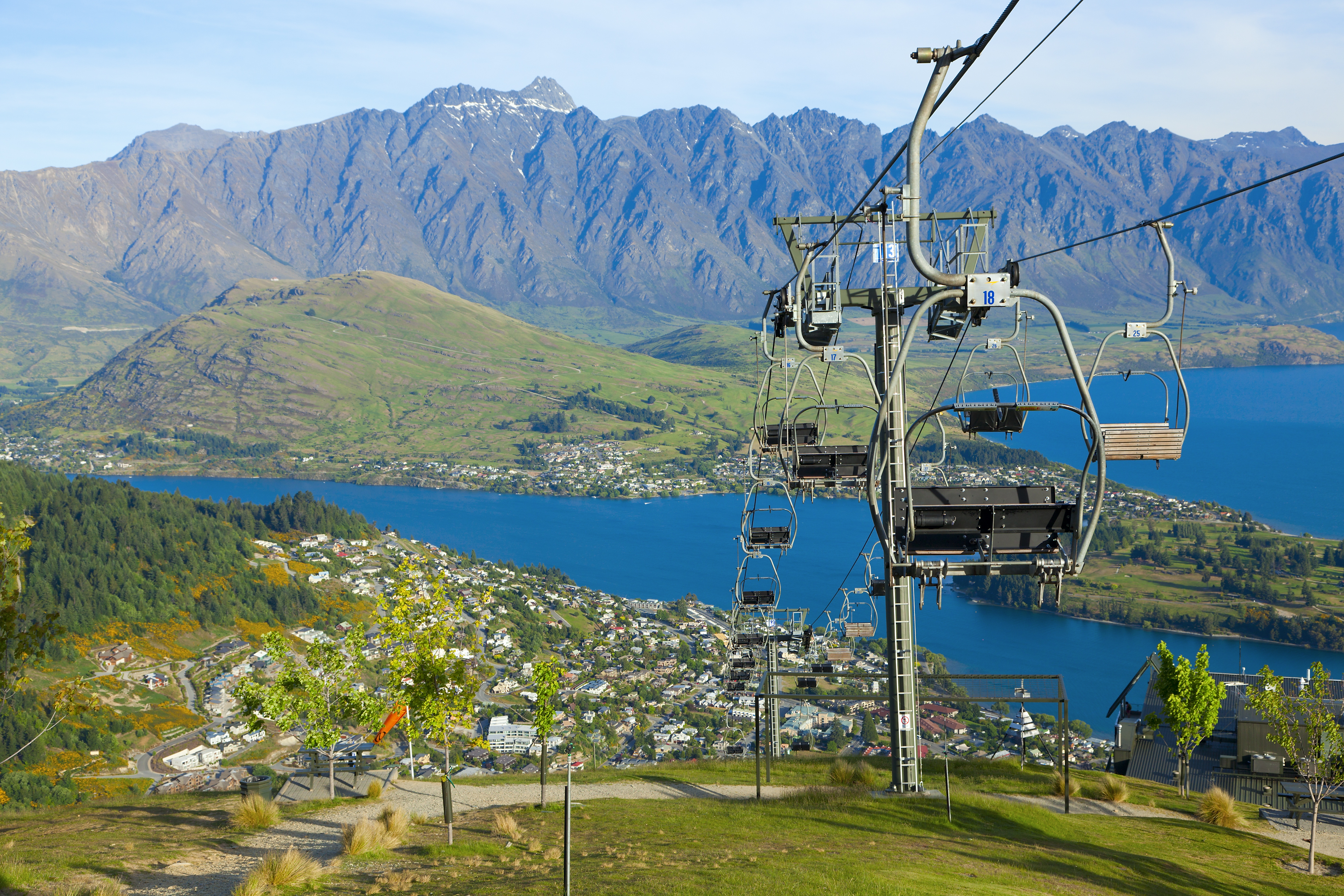 Gondoltur med fantastisk udsigt over Queenstown og Lake Wakatipu i New Zealand