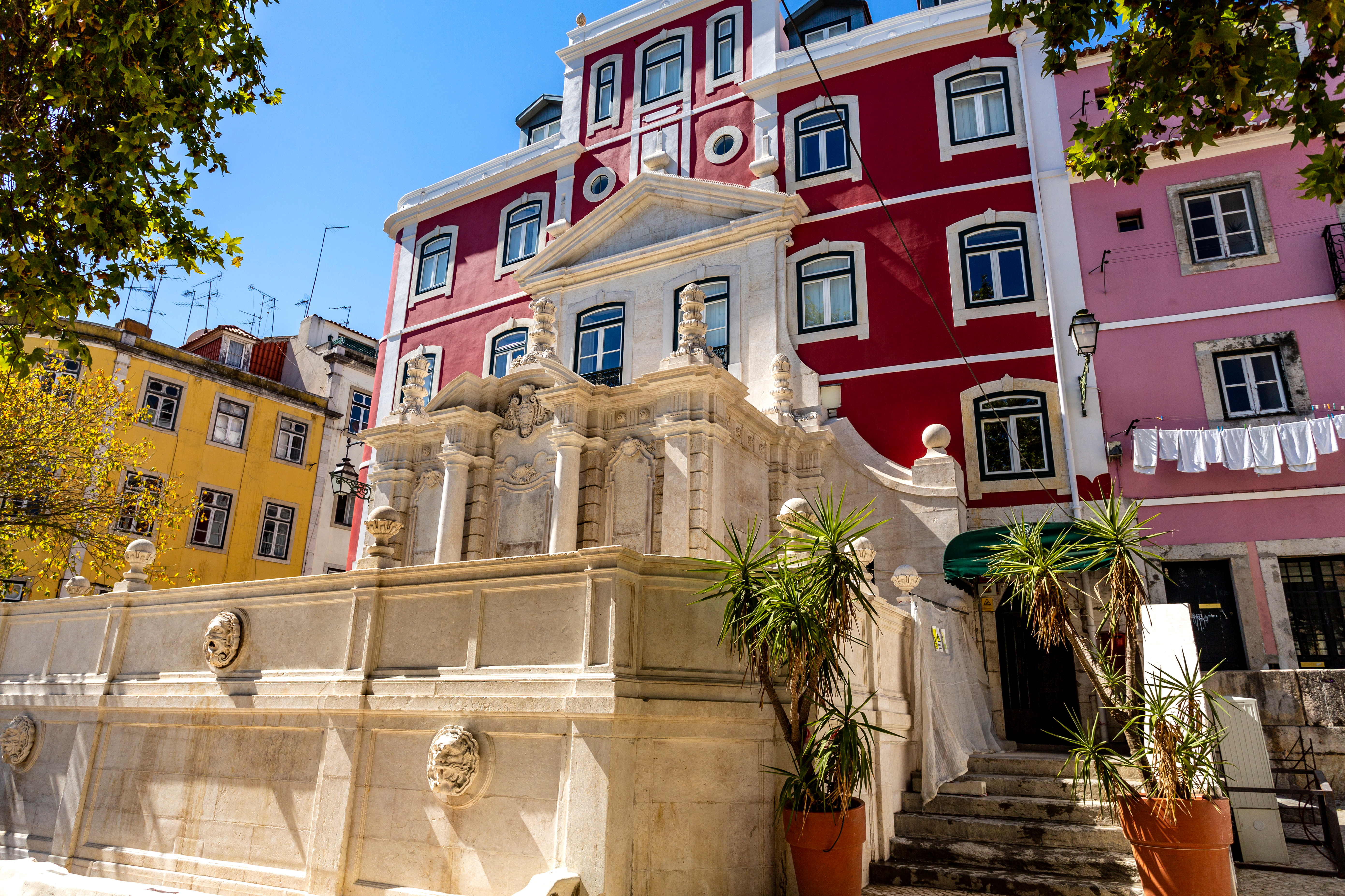Barokt monument og traditionel arkitektur i Santos-distriktet Lissabon