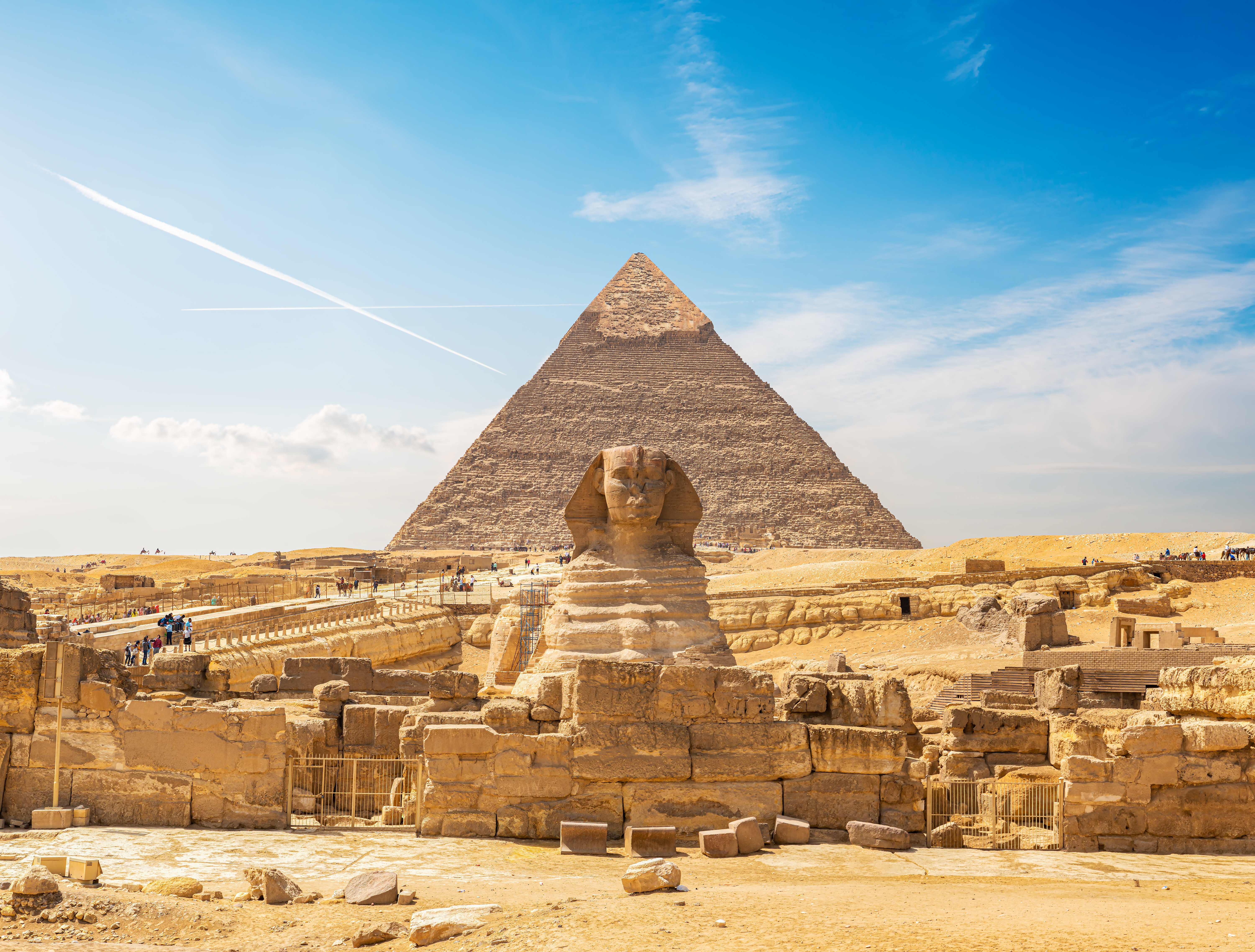 Sphinx og pyramiden ved Giza i Egypten – oplev oldtidens mystiske monumenter på en uforglemmelig rejse