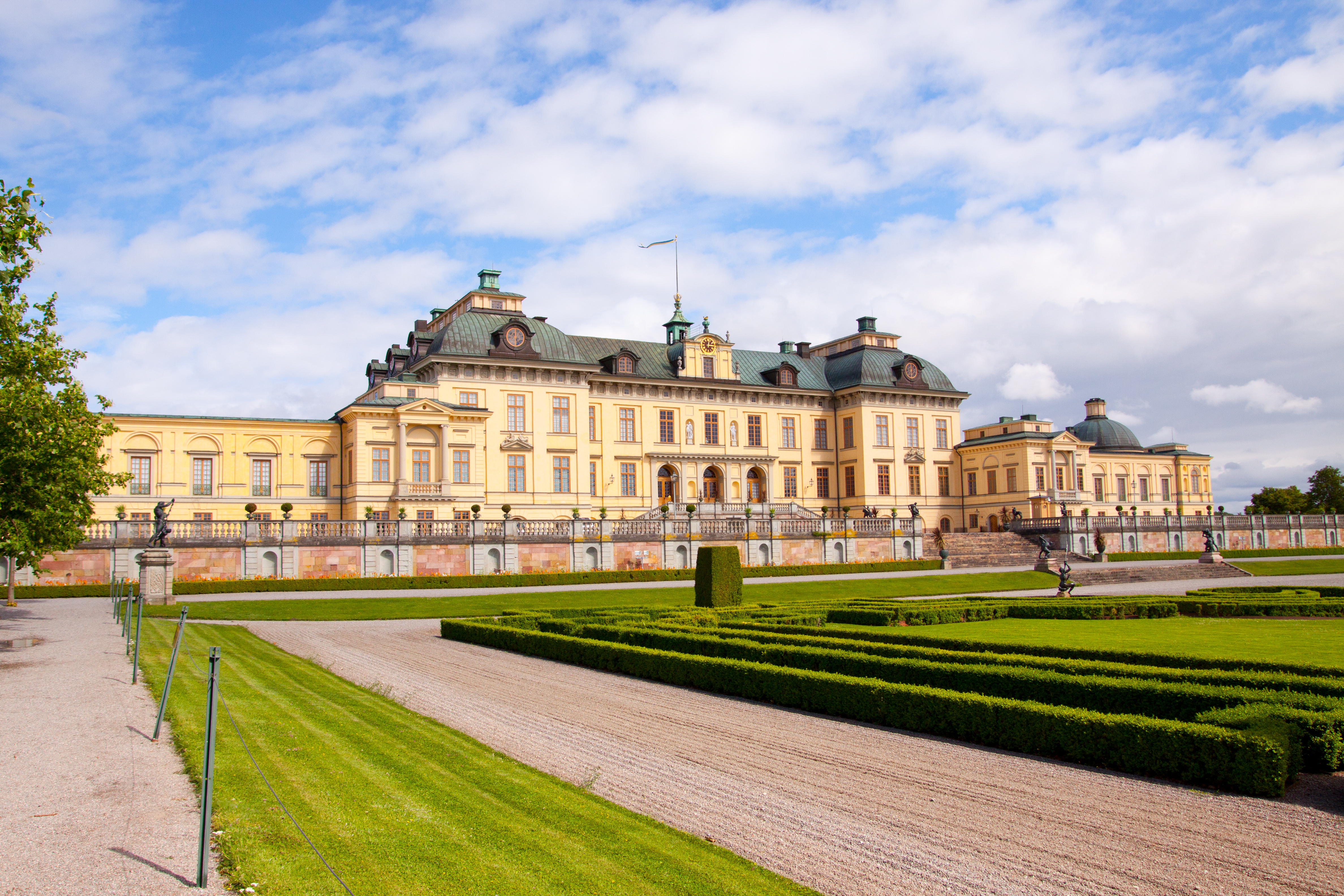 Stockholm Drottningholm Palace det svenske kongeslot med prægtige slotshaver