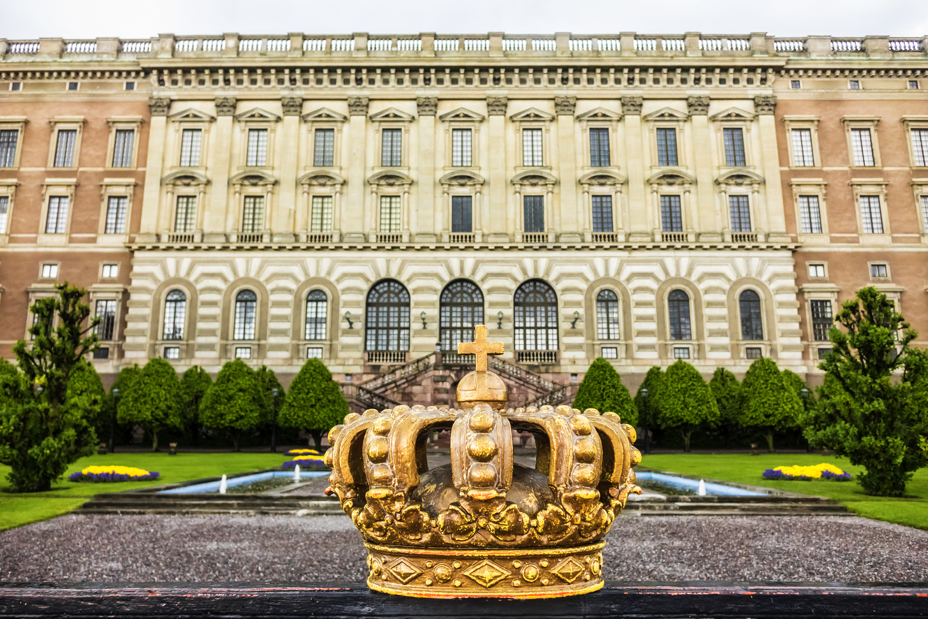 Det kongelige palads i Stockholm, Gamla Stan, Sverige med historisk arkitektur
