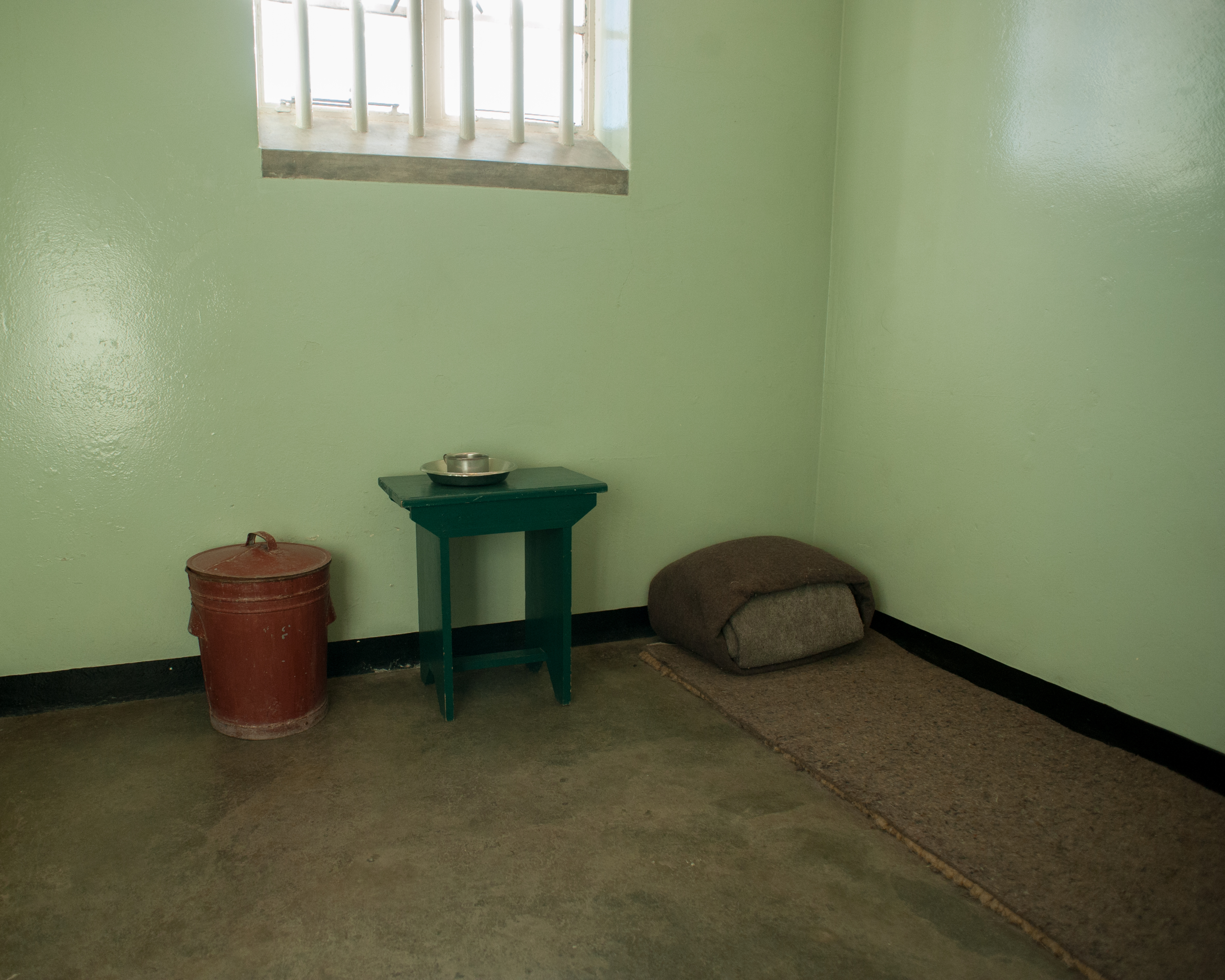 Mandela's tidligere fængsel på Robben Island med spartanske forhold