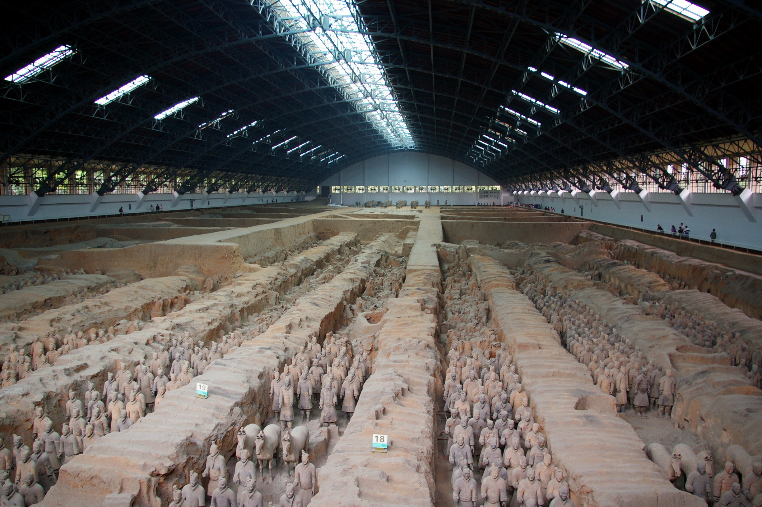 Terrakotta-hæren udgravningssted i Xian Kina