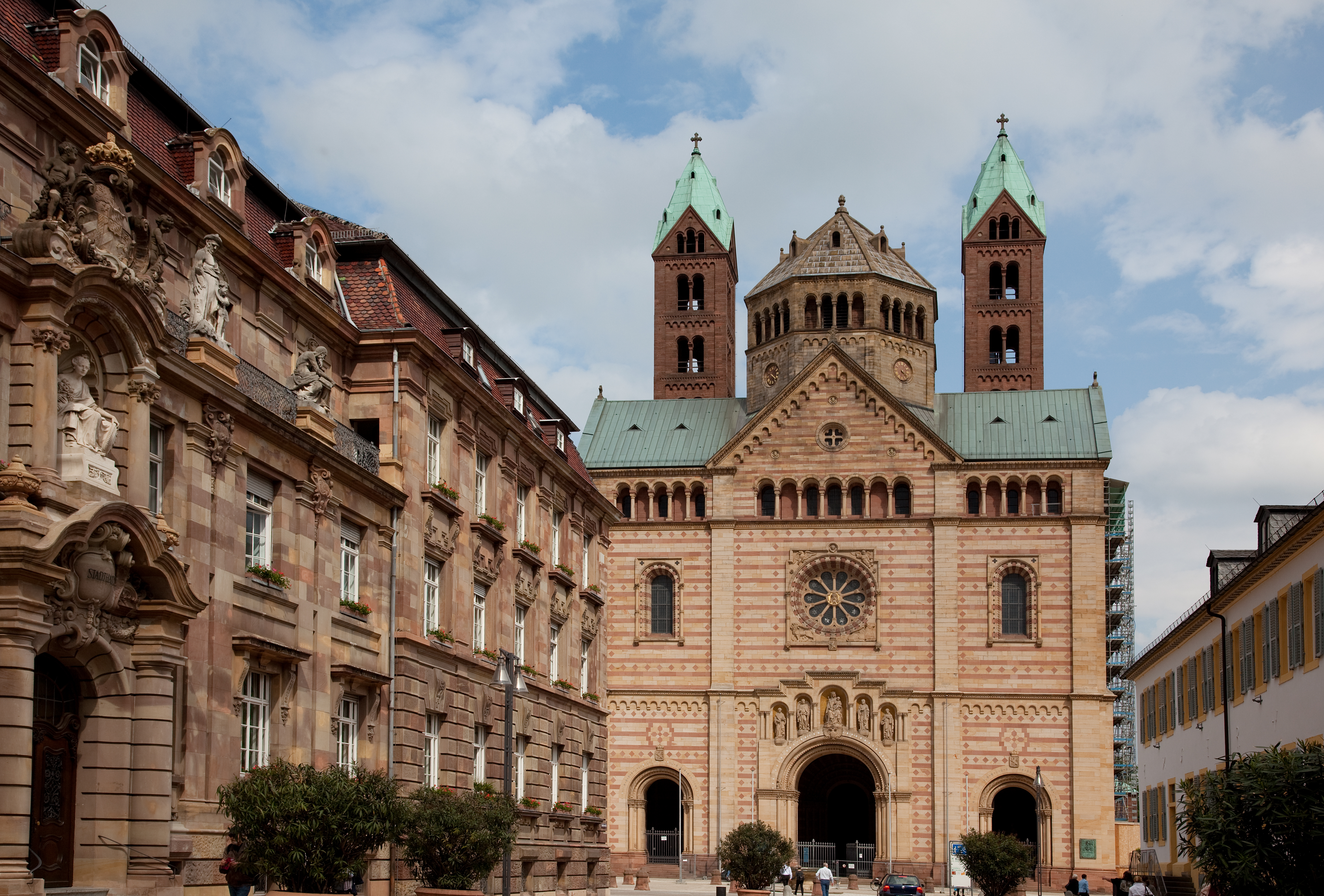 Speyer Domkirke i Tyskland - berømt UNESCO verdensarvssted og turistattraktion