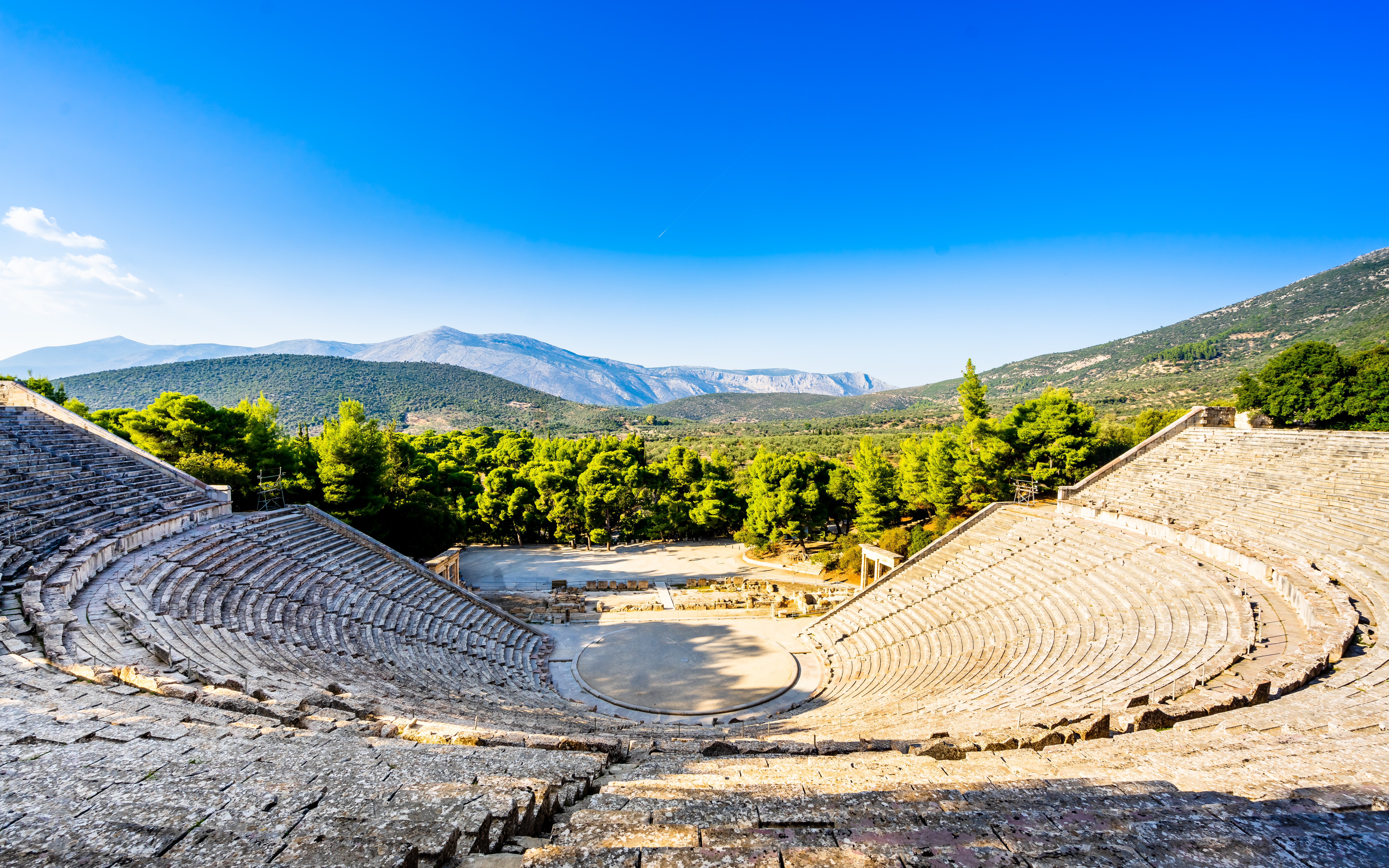 UNESCO Epidaurus amfiteater i Grækenland med historisk betydning