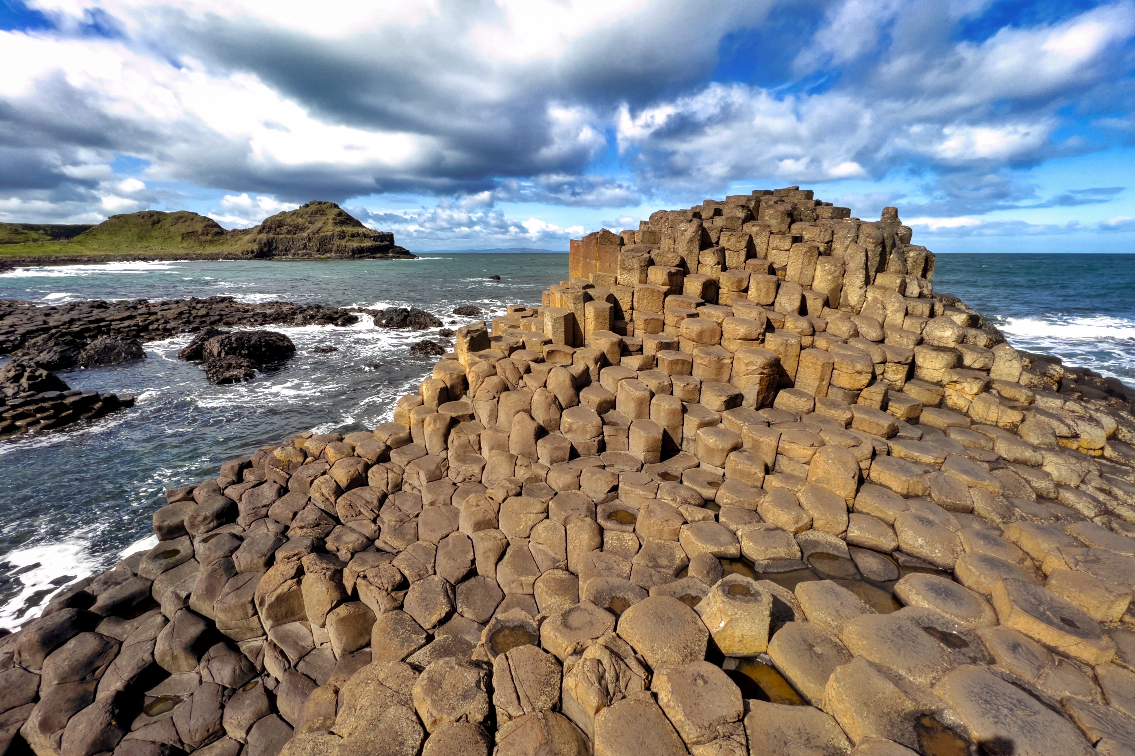 UNESCO verdensarv Giants Causeway vulkanske kystformation i Nordirland