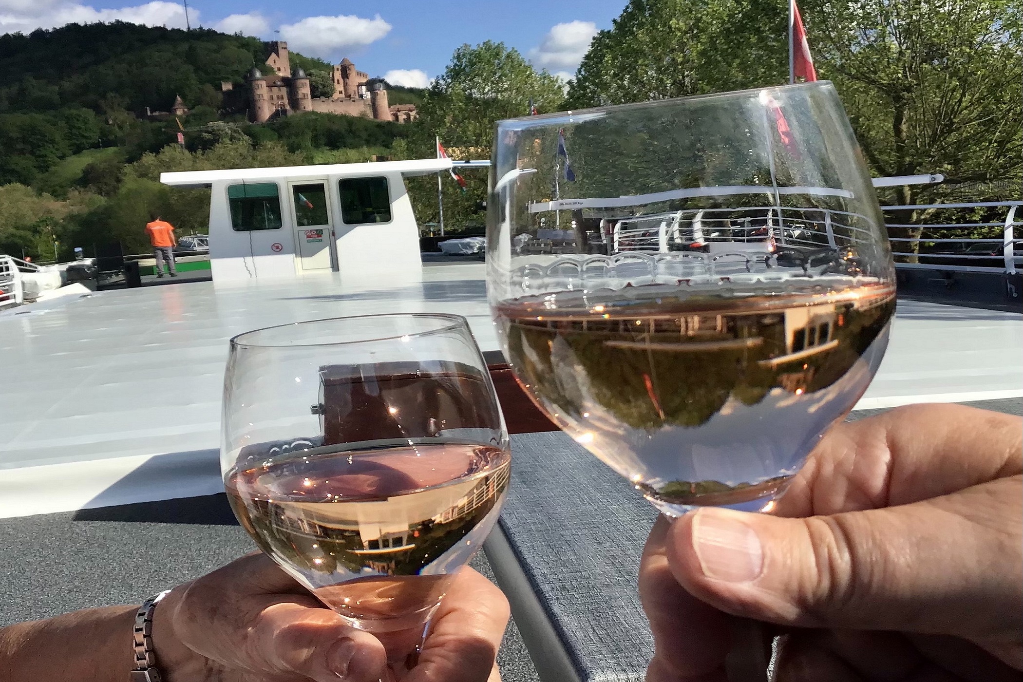 Vin på Donau flodkrydstogt
